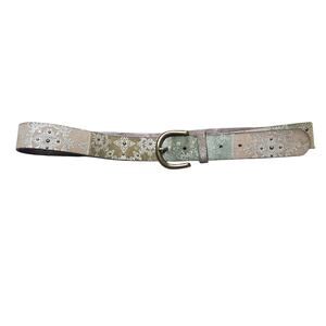 Y2k Fossil Suede Leather Belt - Size Medium